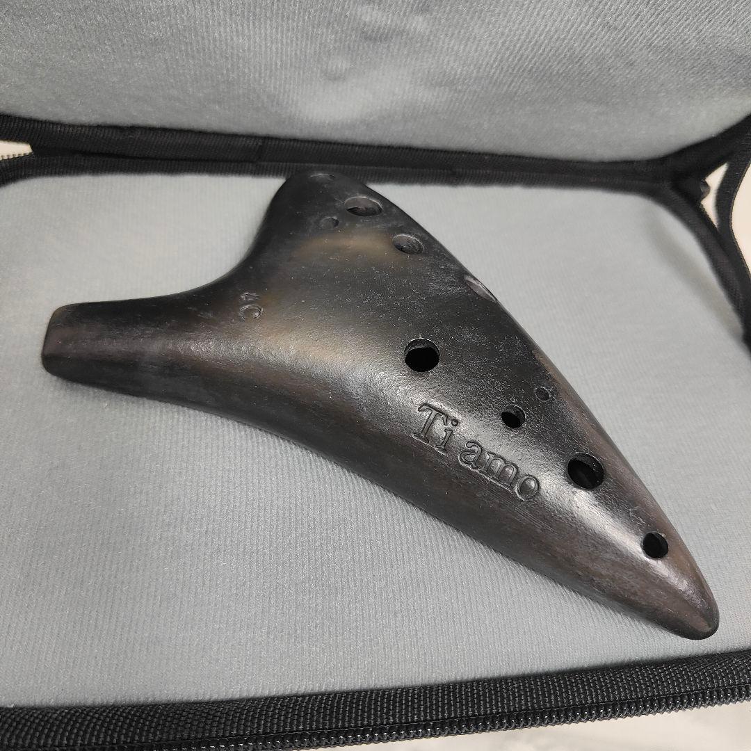 ティアーモ 黒陶 オカリナ 笛 4C 楽器 Ti amo