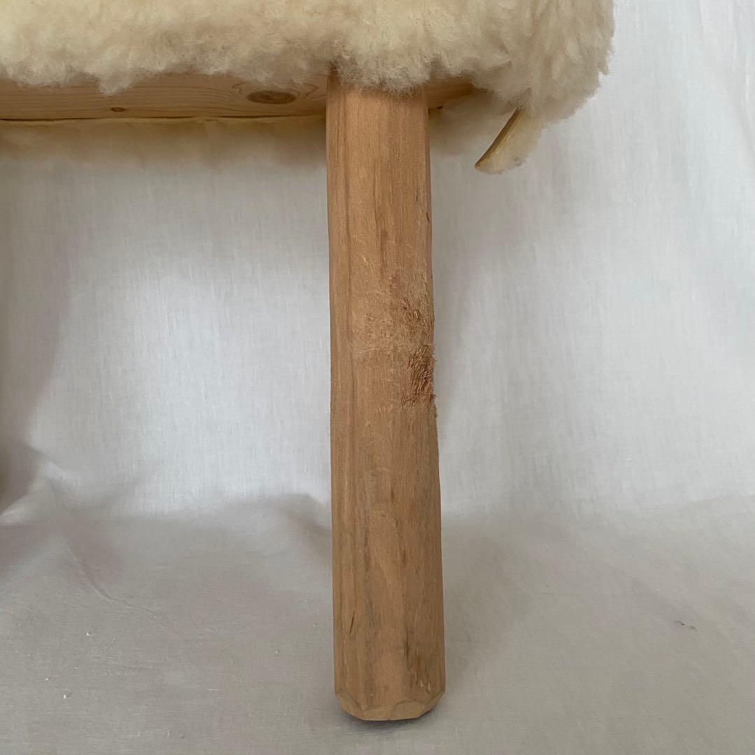 羊のスツール オブジェ 置物