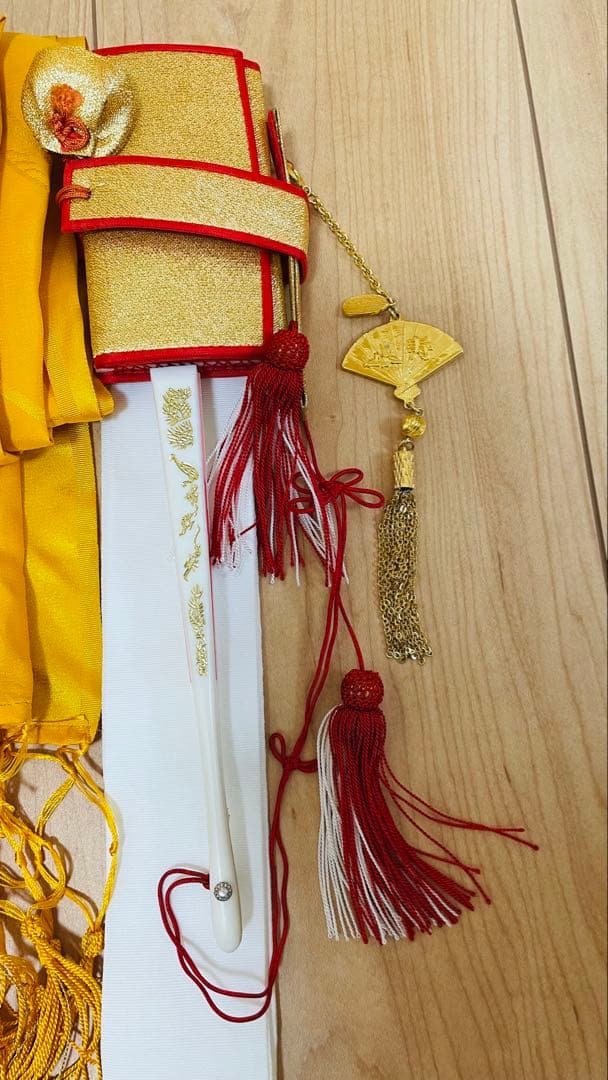 七五三用子供着物 女の子　7歳　正絹　アンティーク着物　130