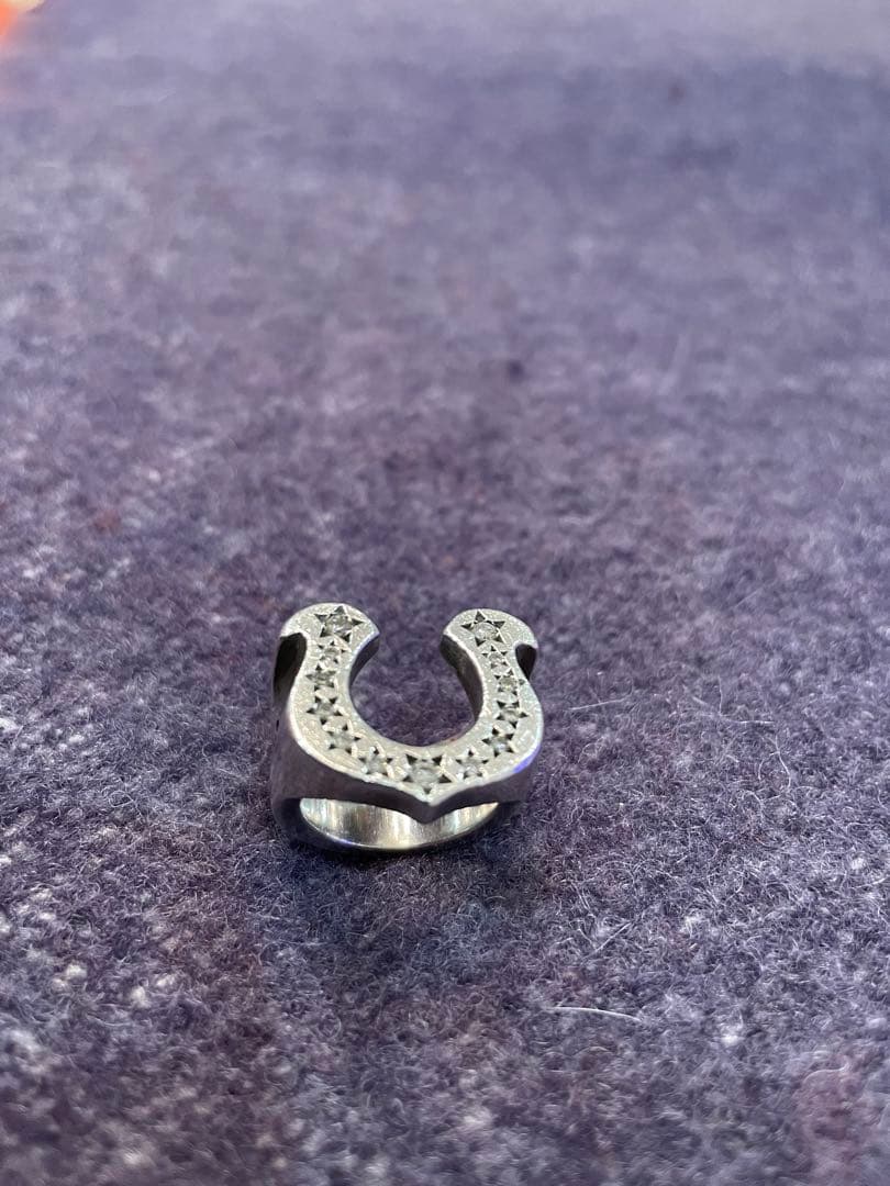 テンダーロイン　ホースシューリング　10号石付きダイヤモンドTENDERLOIN