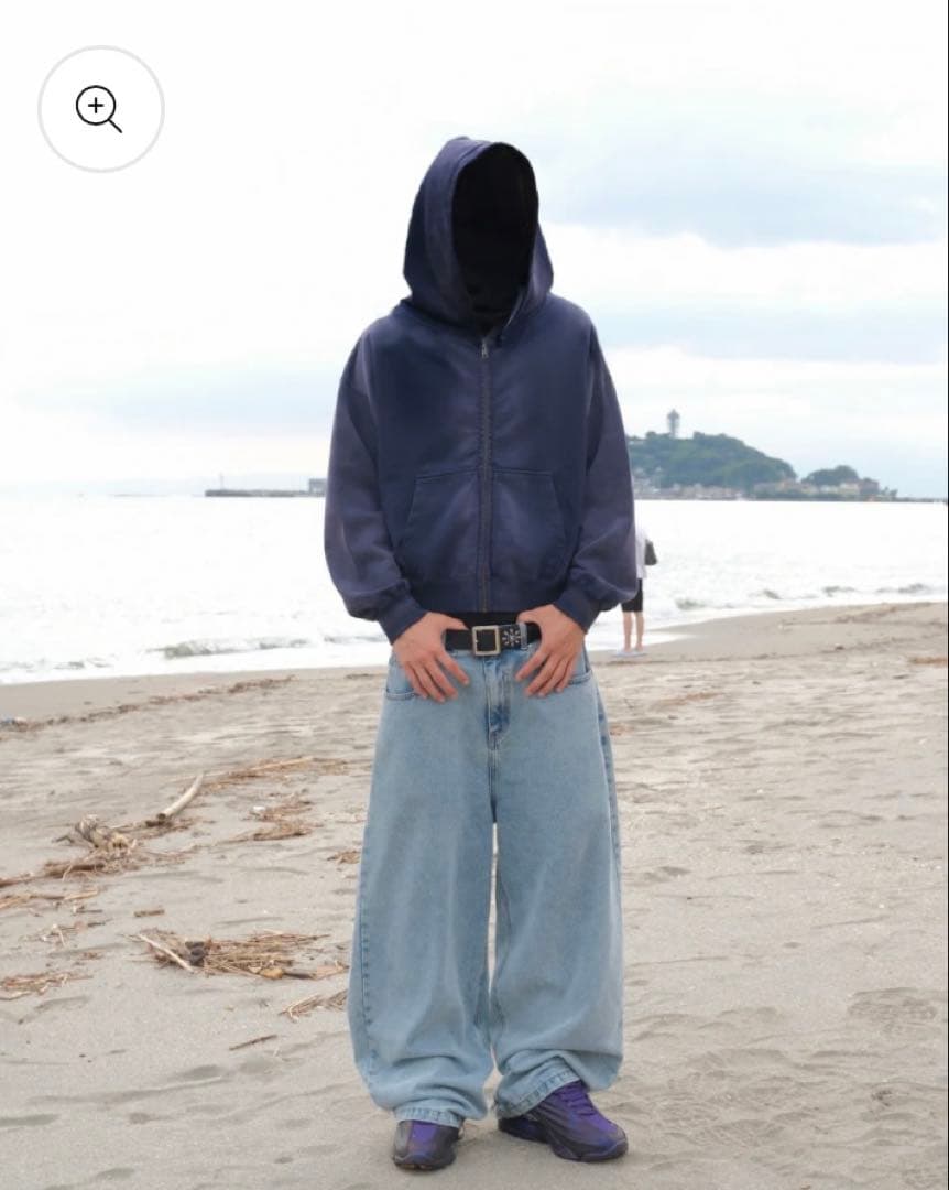 Belvet washed zip ネイビー完売品