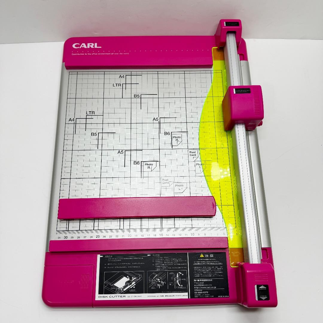 DC-210N ペーパーカッター 裁断機 カール事務器 CARL ピンク - メルカリ