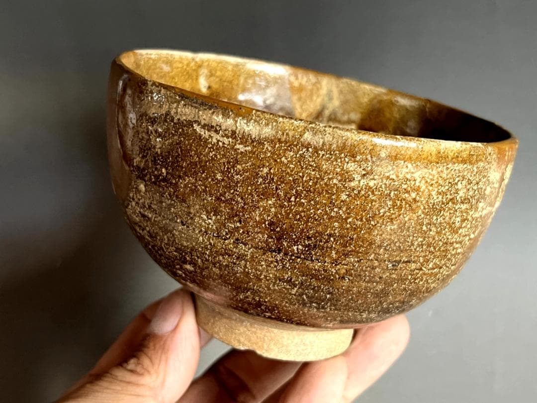 江戸時代 古唐津 茶碗 金直し 時代箱 唐津 時代物 茶碗□古唐津焼 金