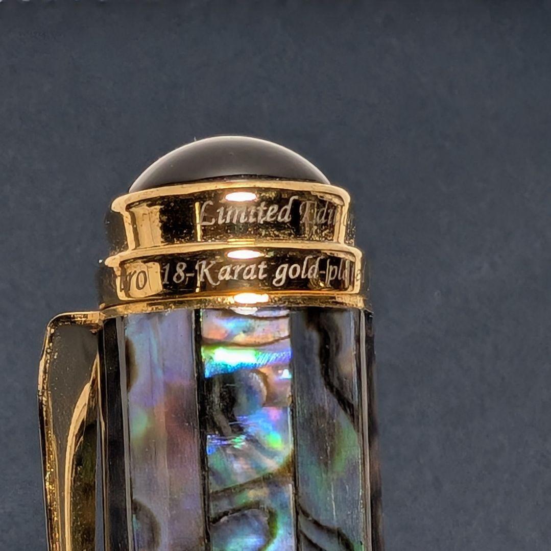 XEZO パウア貝 18Kメッキ 万年筆 M