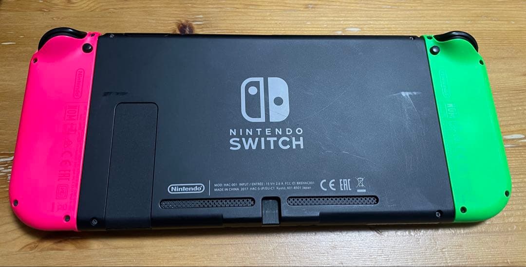 【匿名配送】Nintendo Switch 本体 グリーン/ピンク　　ケース付き