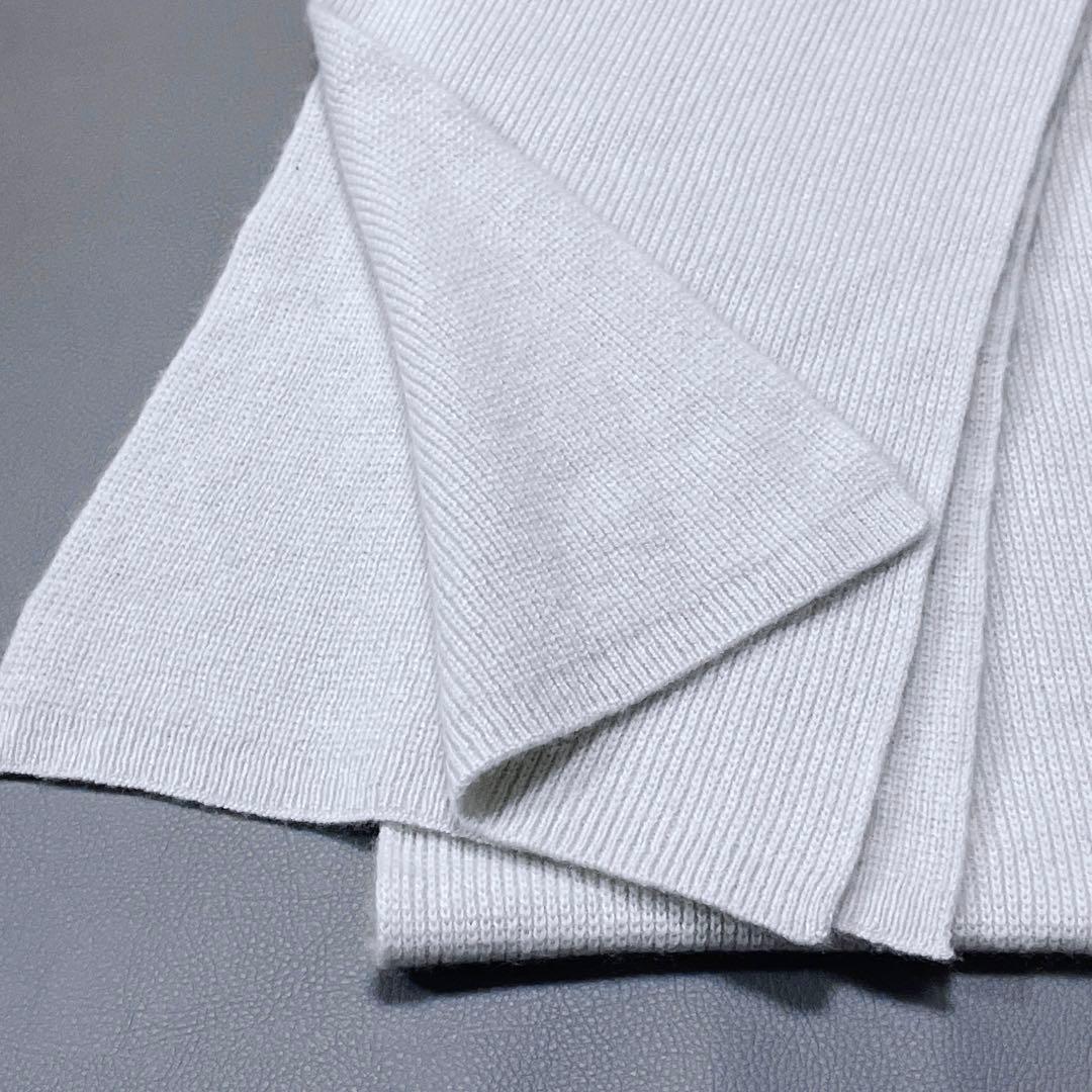 ☆美品☆マーガレットハウエル カシミヤ100% マフラー アイボリー(623