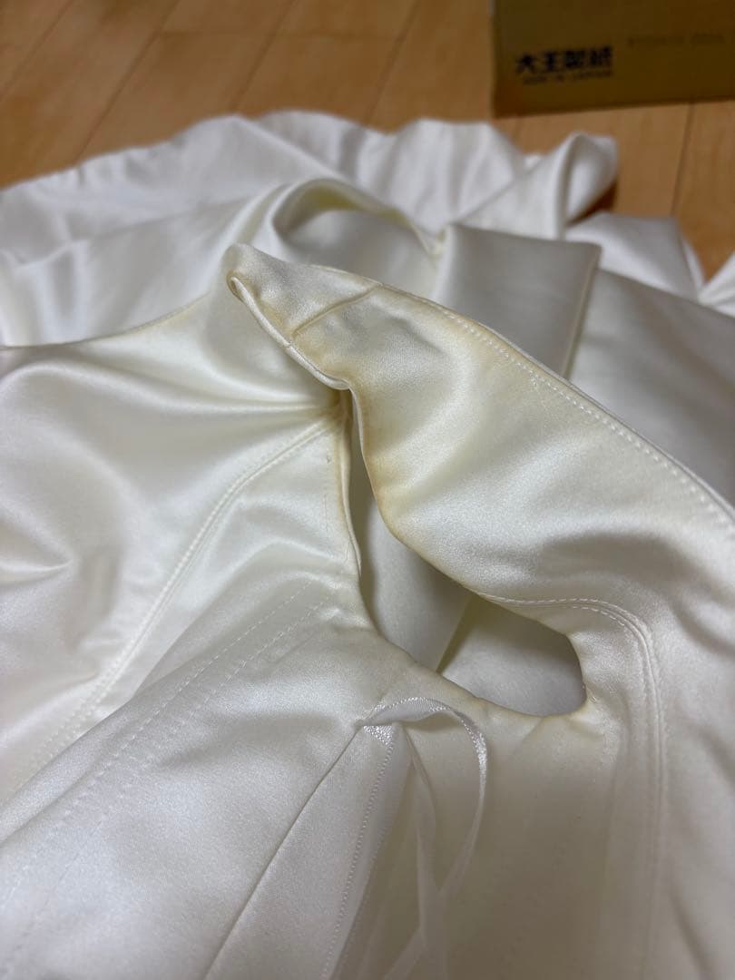 ボートネック Aライン　ウェディングドレス　YNS