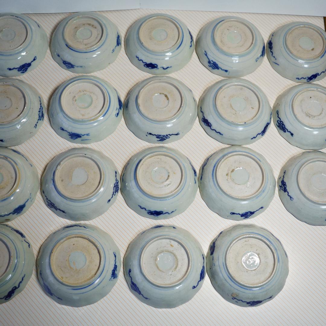 古伊万里 江戸末期～明治 錦手 金彩色絵 膾皿 なます皿 19