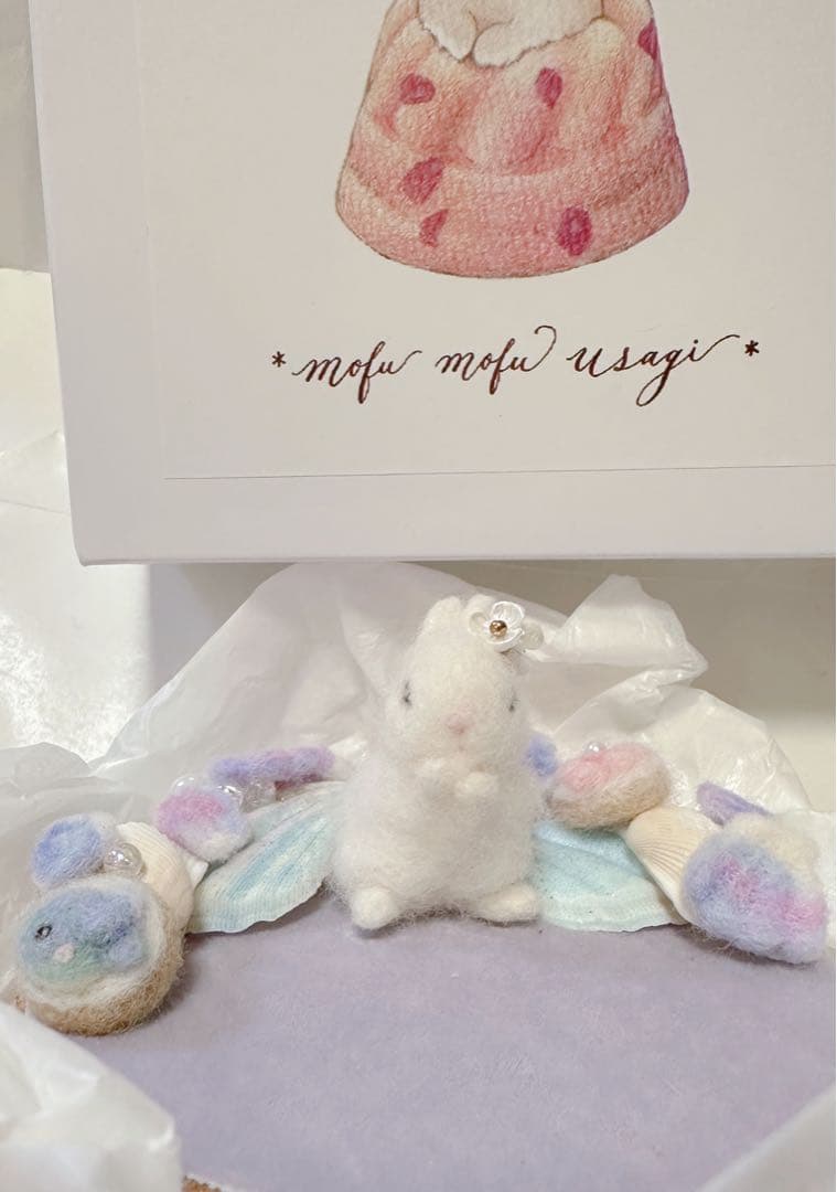 mofu mofu usagi作家 テディベア ハンドメンドぬいぐるみ うさぎ