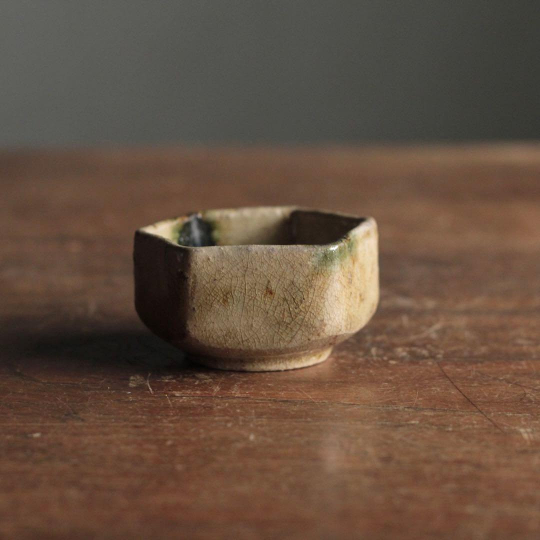 六角 平盃 酒器 盃 ぐい呑み 古美術 古道具 アンティーク