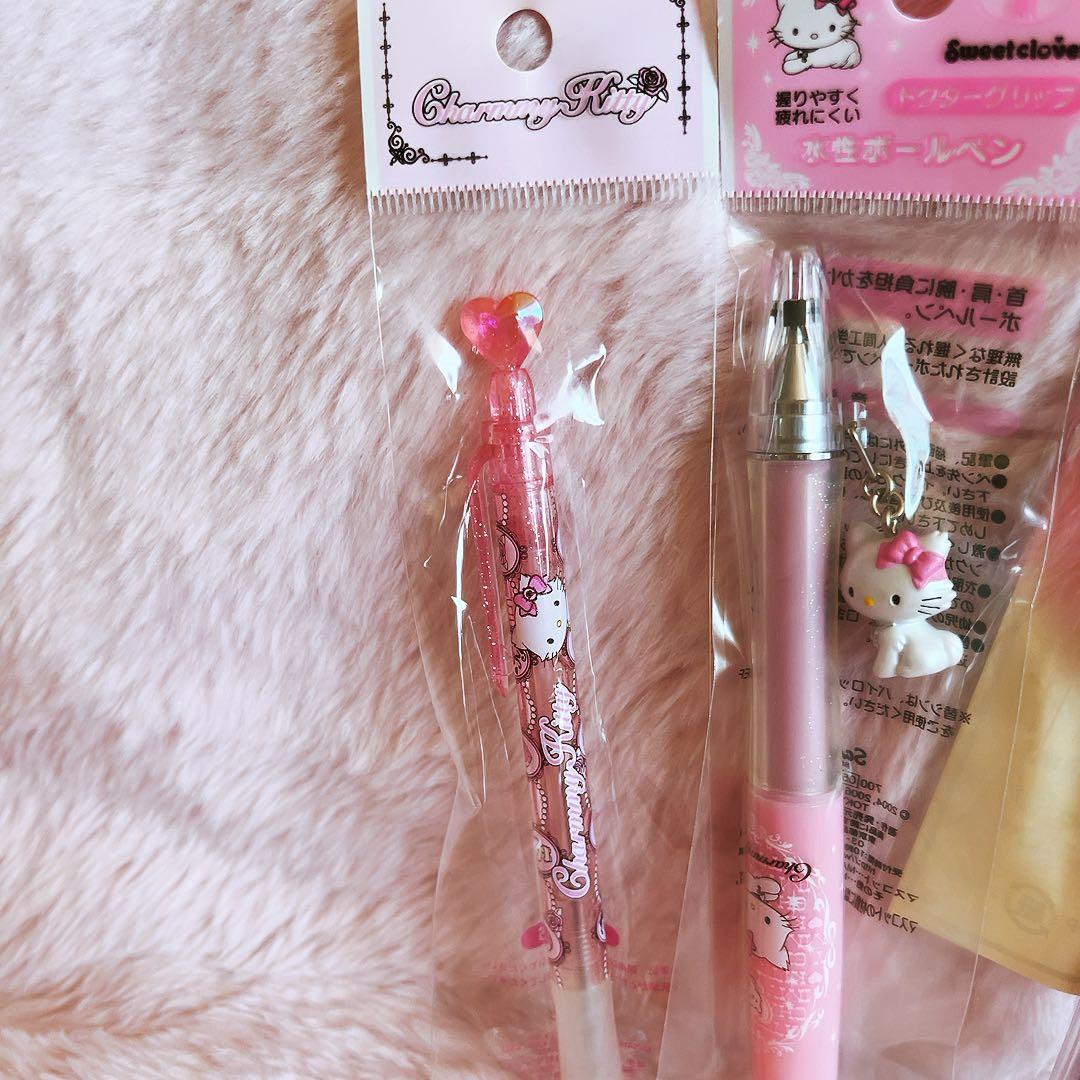 希少レア　チャーミーキティ　レターセット　ペン　まとめ売り　平成レトロ　サンリオ