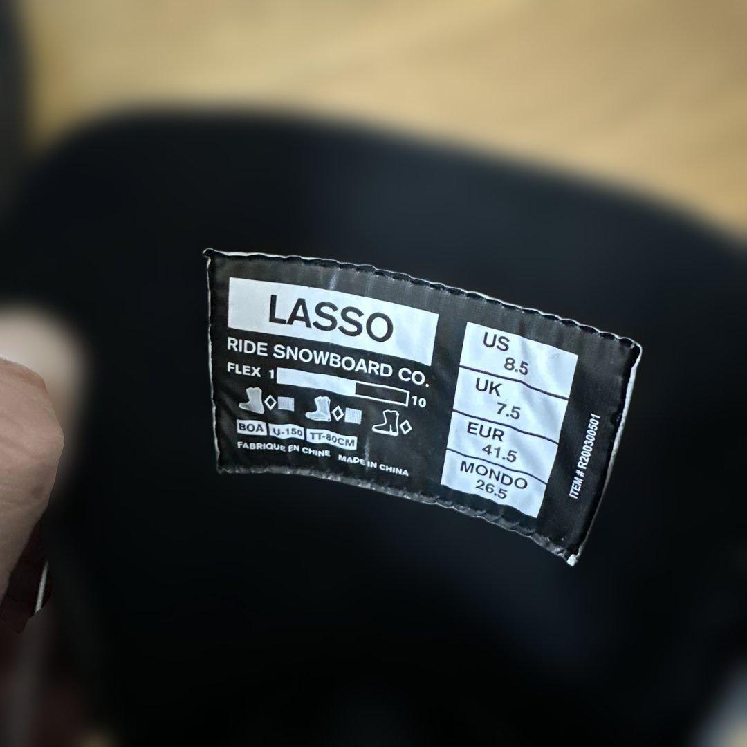 RIDE LASSOスノーボードブーツ ブラック　26.5