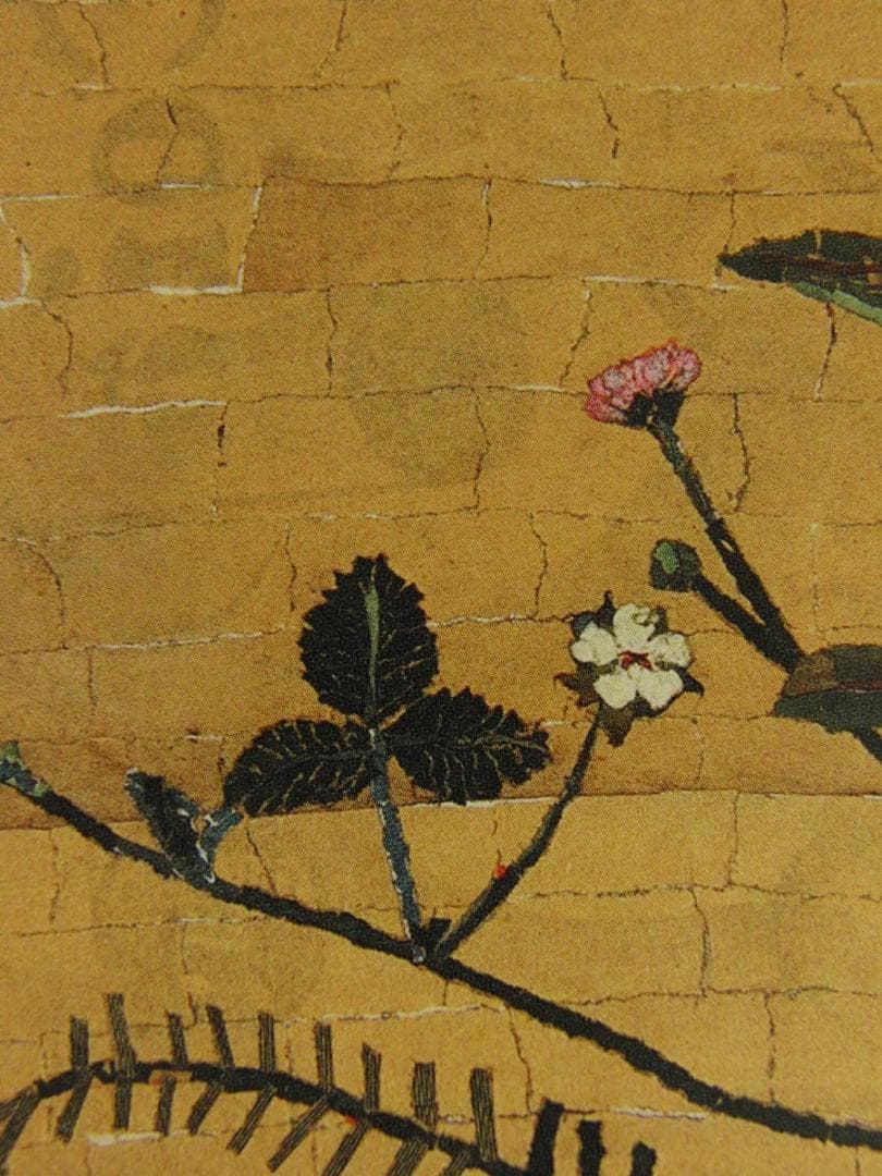 山下清、【クローバーとモンシロ蝶】、希少な額装用画集より、美品、日本人画家