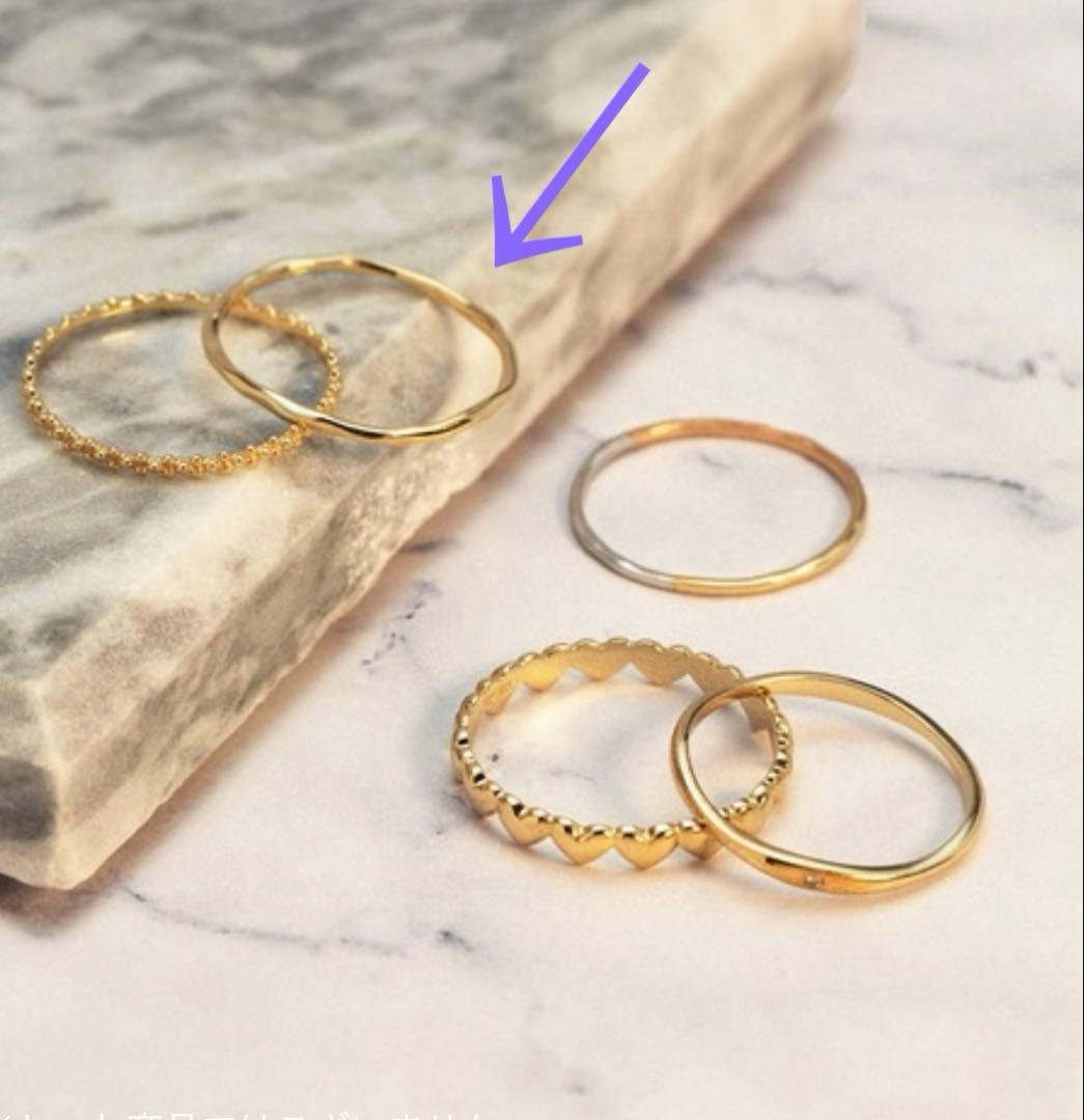 ESTELLE k10 イエローゴールド リング　15号