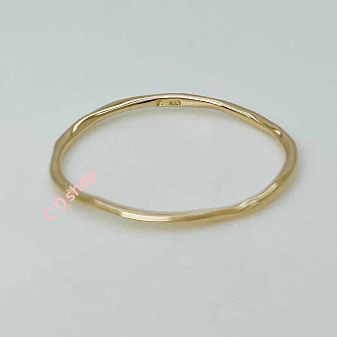 ESTELLE k10 イエローゴールド リング　15号