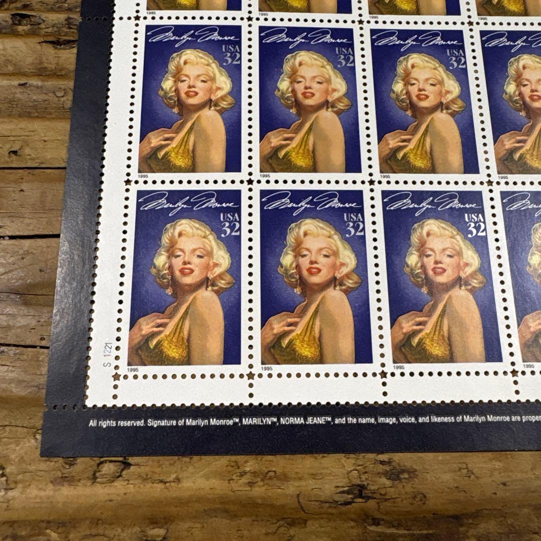 マリリンモンロー アメリカ 記念切手シート - メルカリ