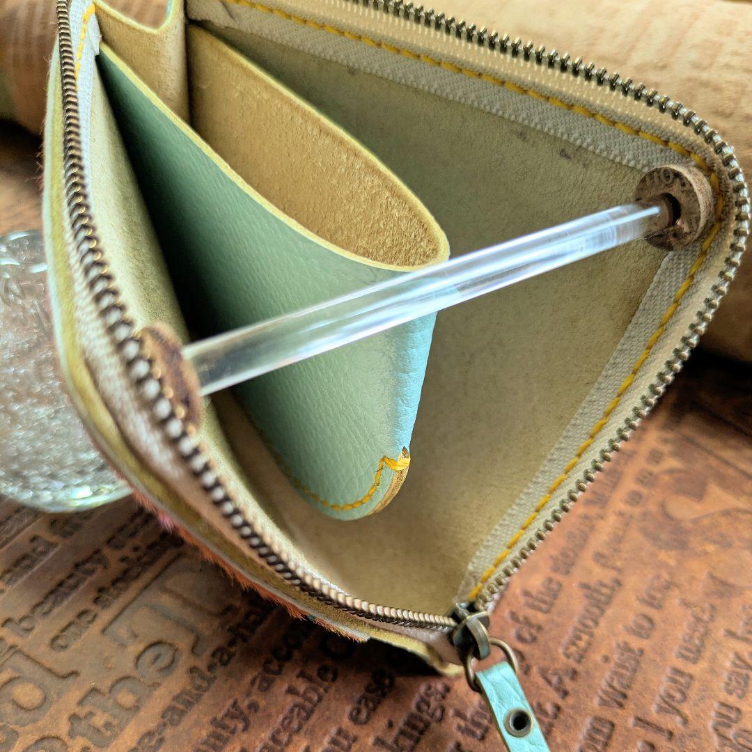 【りゅりゅりゅ様オーダー】L字ファスナーコンパクト財布