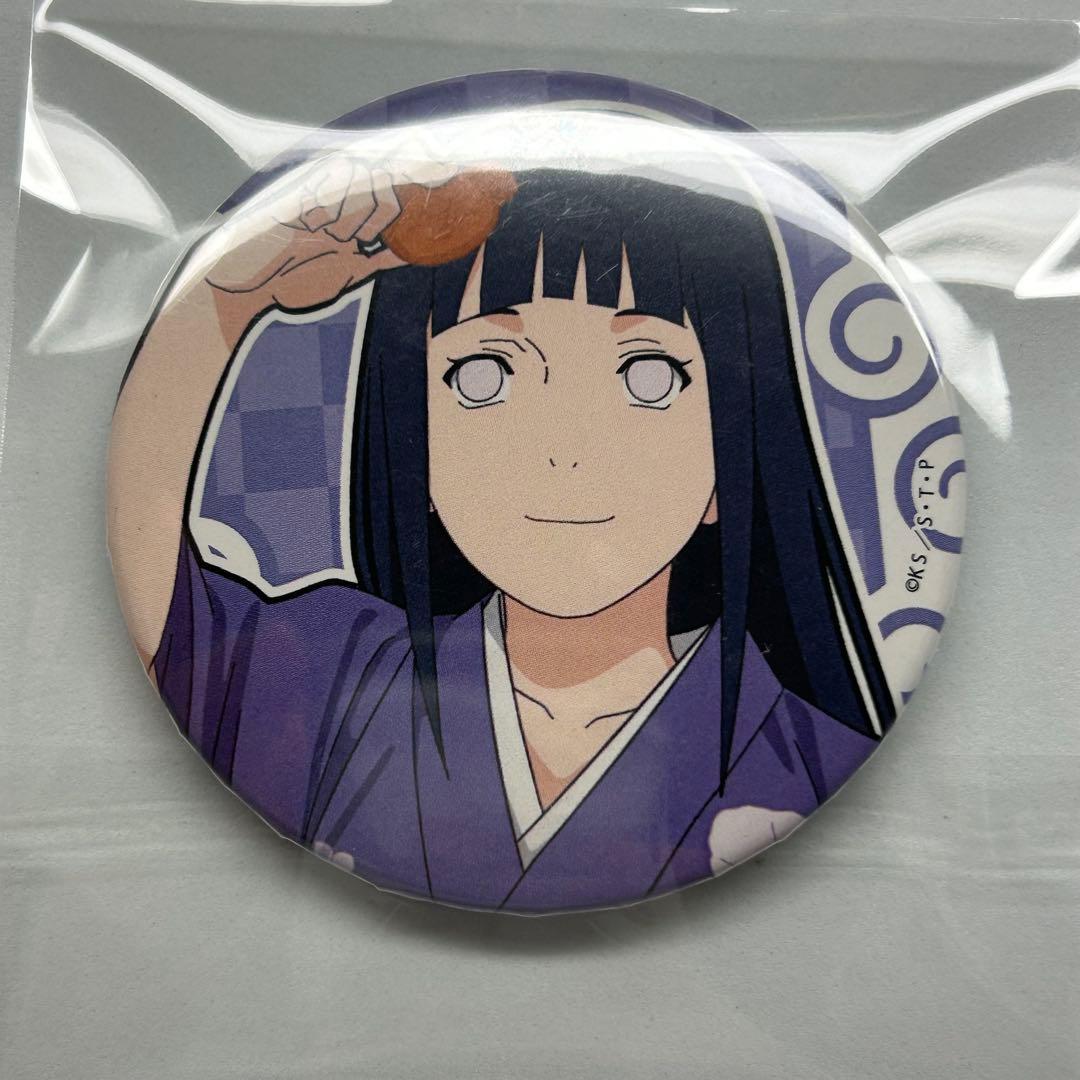 NARUTO 缶バッジ 日向ヒナタ ②㉕ NARUTO ナルト J-WORLD 絆 和紙 缶