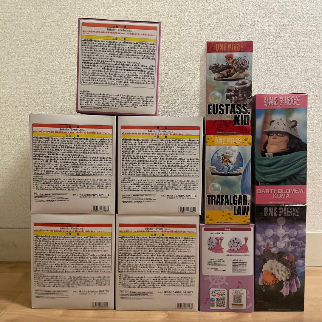 ワンピース ワールドコレクタブルフィギュア/ルームライト プライズ 10点