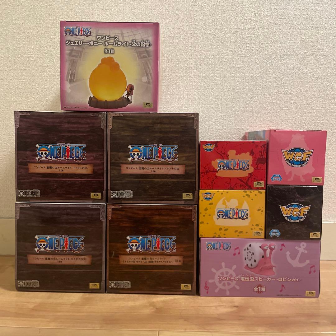 ワンピース ワールドコレクタブルフィギュア/ルームライト プライズ 10点