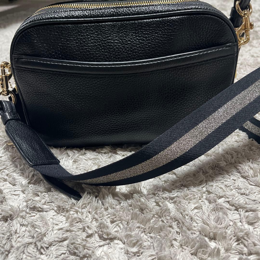 美品☆コーチ レディース ダブルファスナー ショルダーバッグ