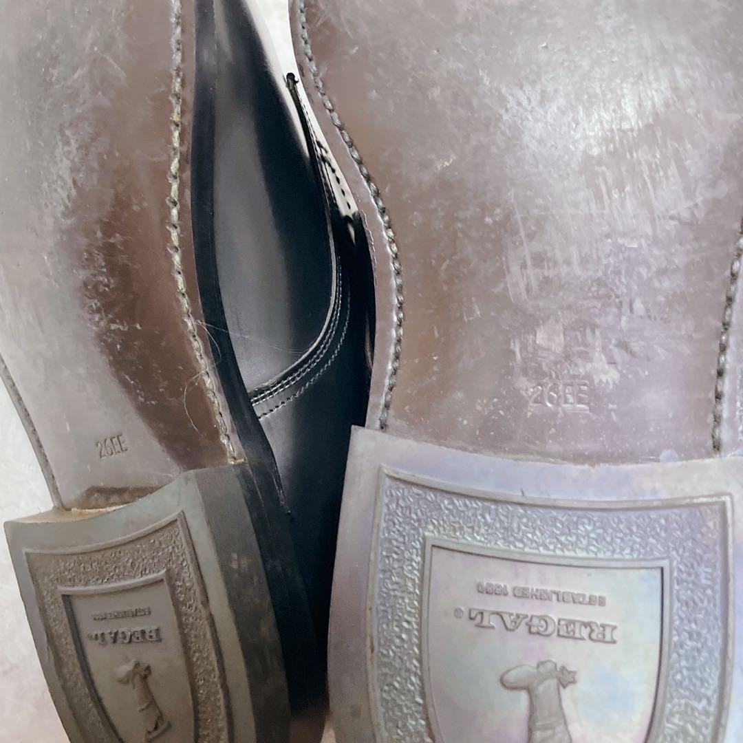 REGAL ドレスシューズ　26.0cm 黒　外羽根　レースアップ　メンズ