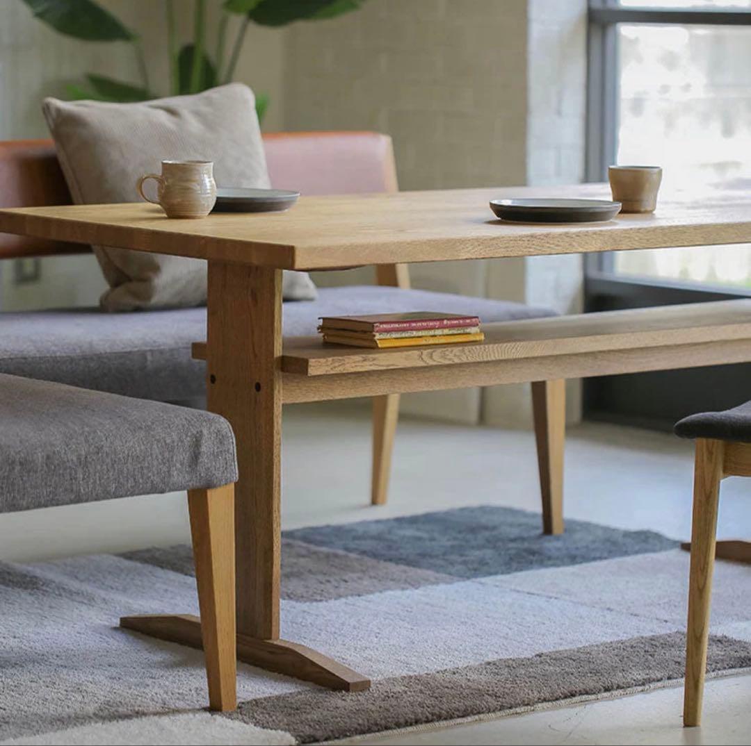 クラッシュゲート　カインダイニングテーブル オーク 140cm