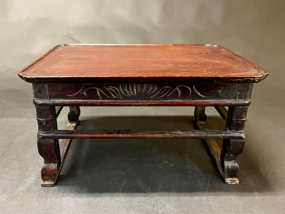 母」李朝机 海州盤 ソバン 花膳 李朝家具 （718卓①）