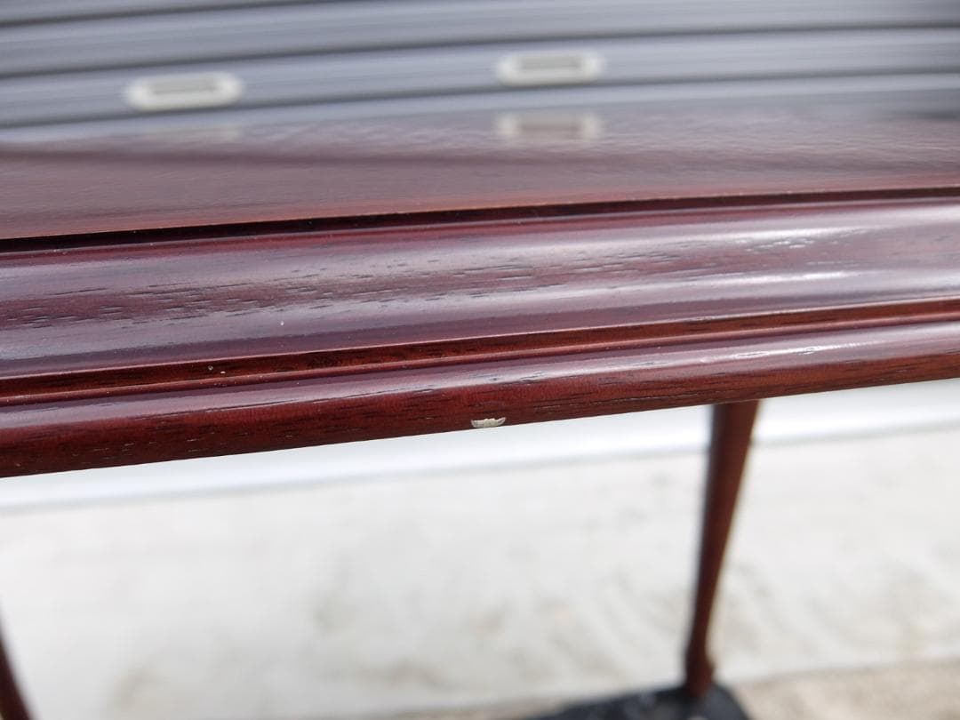 390 マルニ木工 サイドテーブル 天然木 アンティーク 猫脚