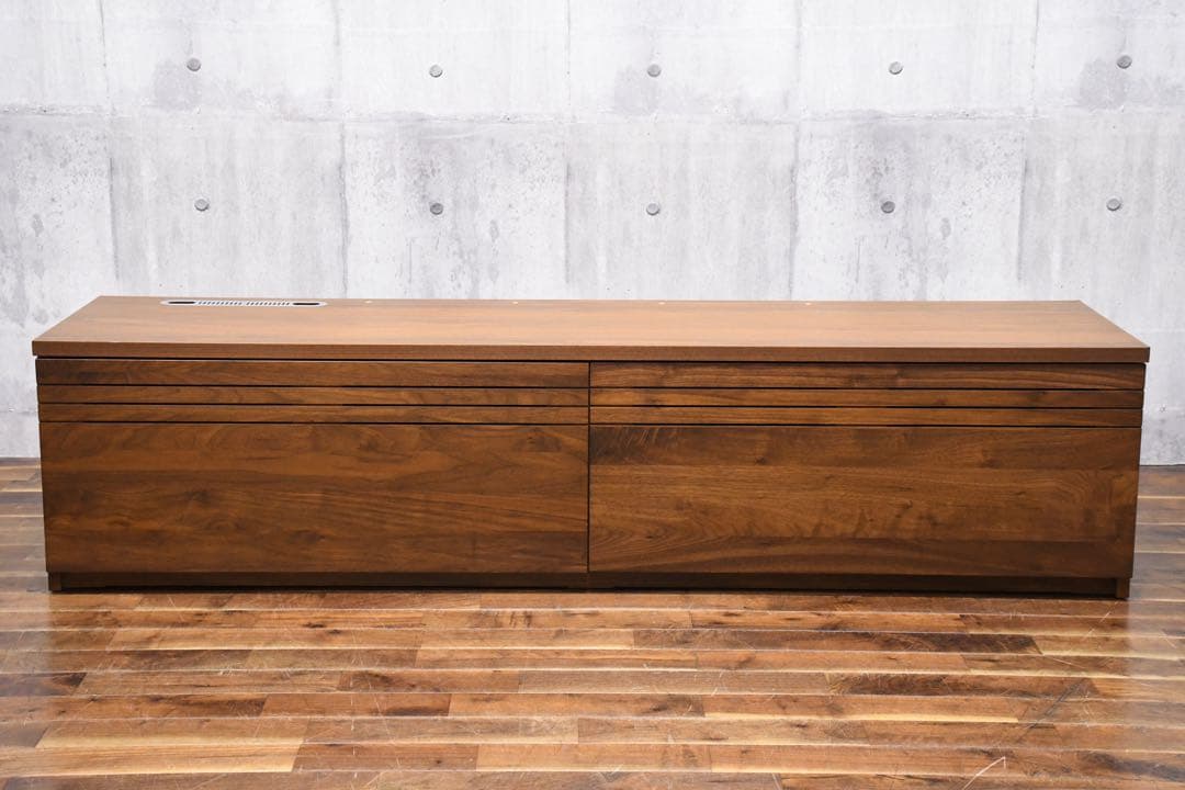 EKK36 岡家具 スカラ テレビボード ウォールナット無垢材 ローボードの
