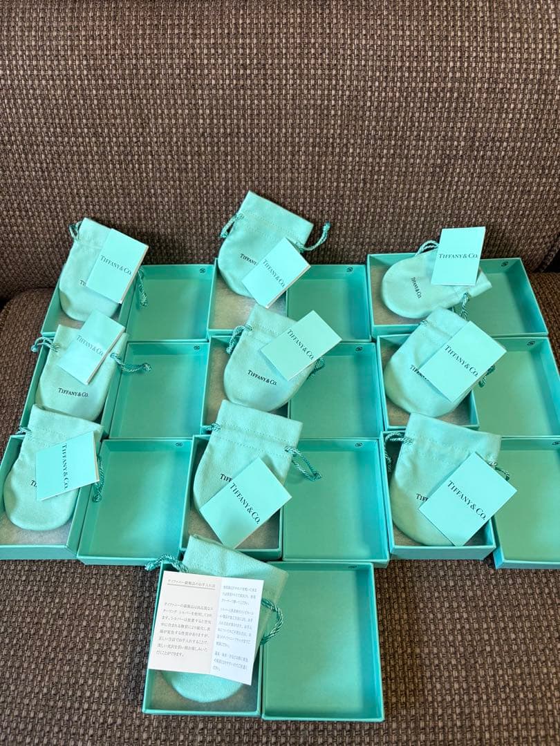 現行品 極美品 ティファニー 空箱 巾着袋 取扱説明書 10セット