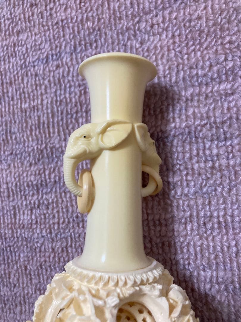 多層球 花瓶 象 牙