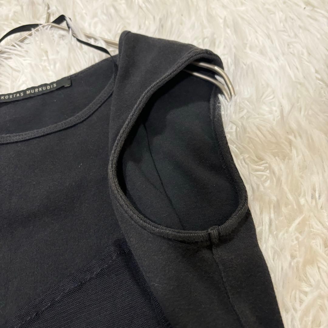 kostas murkudis コスタスムルクディス　ブラックタンクトップ　36