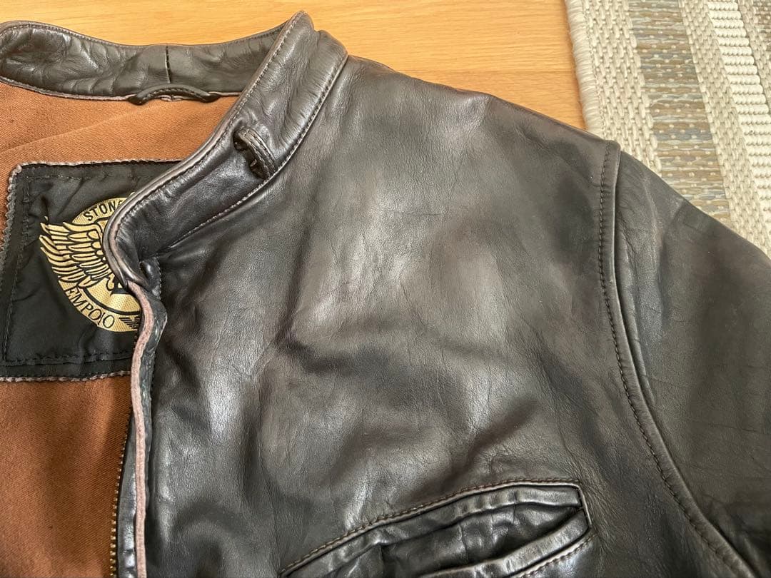 48】Emporio ARMNI ライダースジャケット