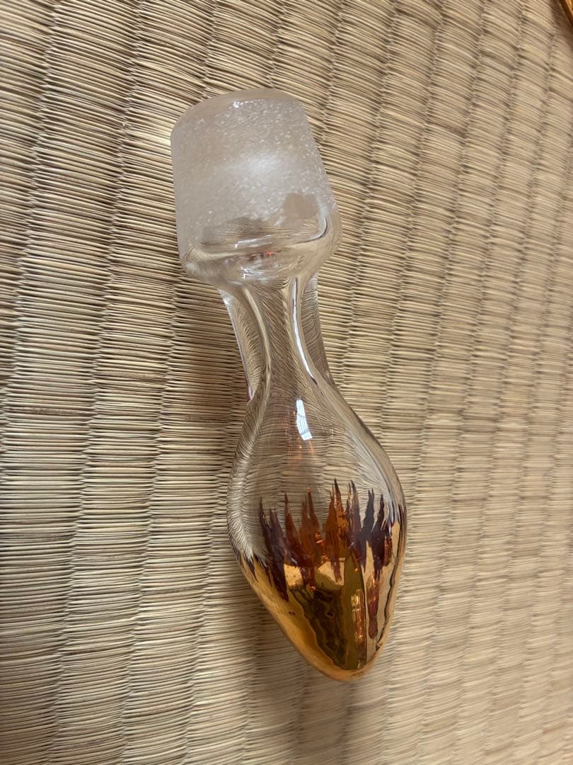 ベネチアングラス ピンク花柄 セット 美術品・アンティーク・コレクション