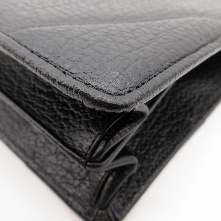 美品 ダレスバッグ ビジネスバッグ レザー 黒 ブラック 30-25111308