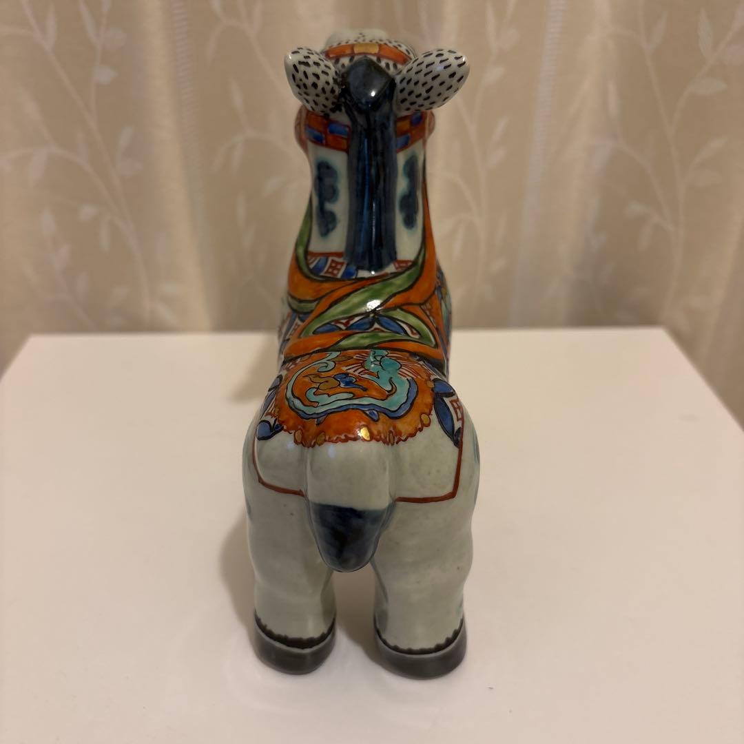 有田焼 円左エ門窯 午(馬)置物 高さ約17cm - メルカリ