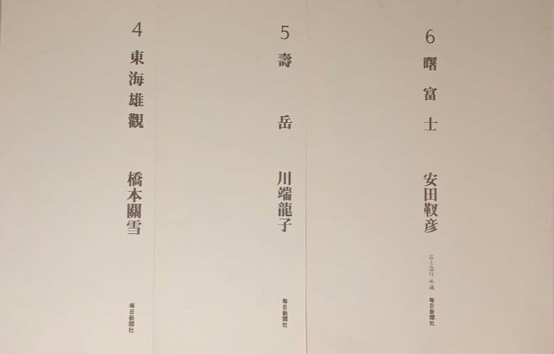 額装用画集有名日本画家富士12景 印刷です昭和52年毎日新聞社出版の
