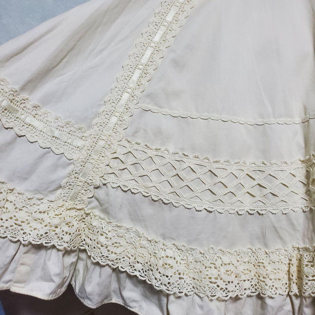 希少 BABY, コルセットスカート 生成 アイボリー