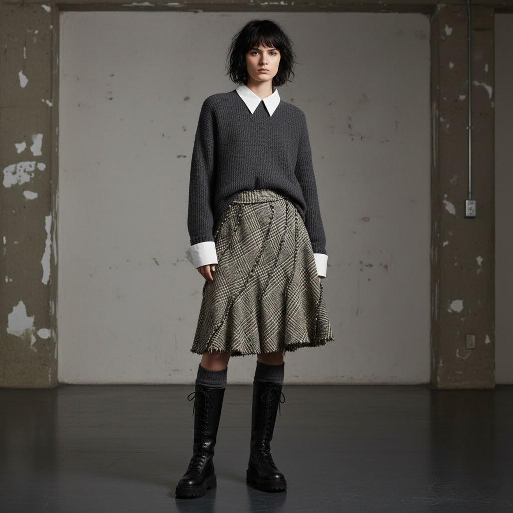 tricot COMME des GARCONS　斜めハギマーメイド　可愛い♪♪