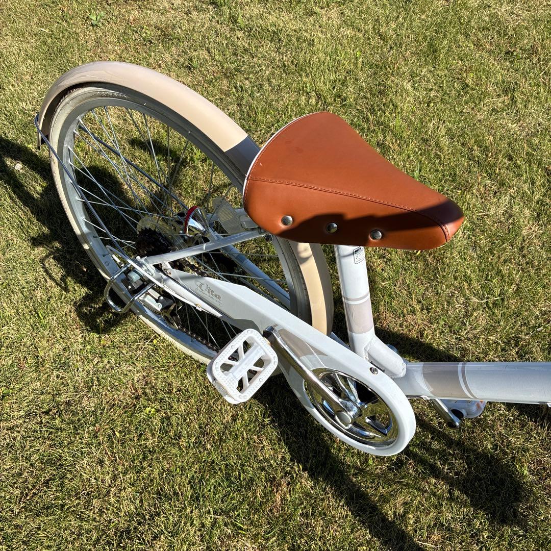 【専用】【手渡し限定】子供用自転車 ホワイト フロントバスケット付き 24インチ