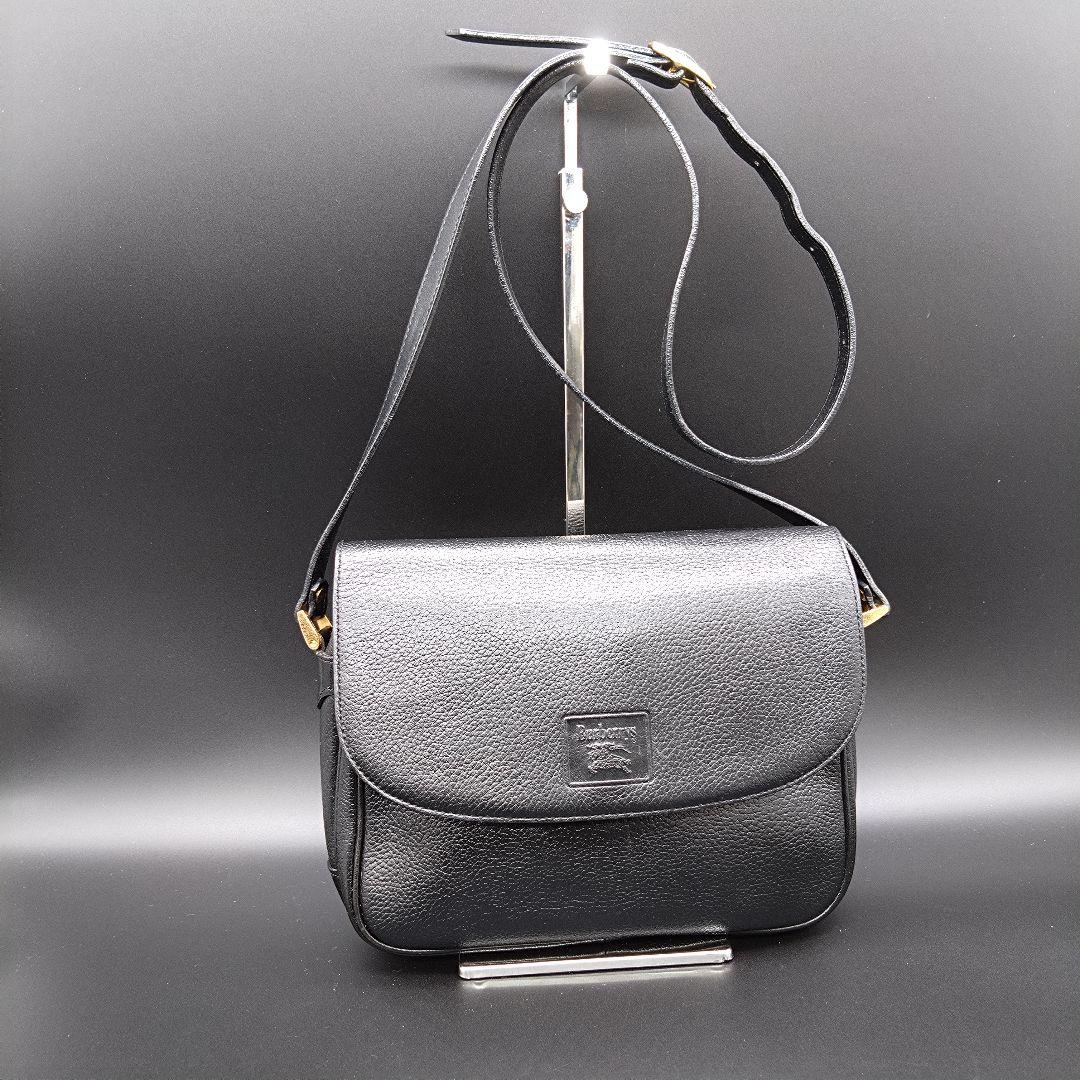 BURBERRY ショルダーバッグ ブラック ノバチェック レザー ペットボトル