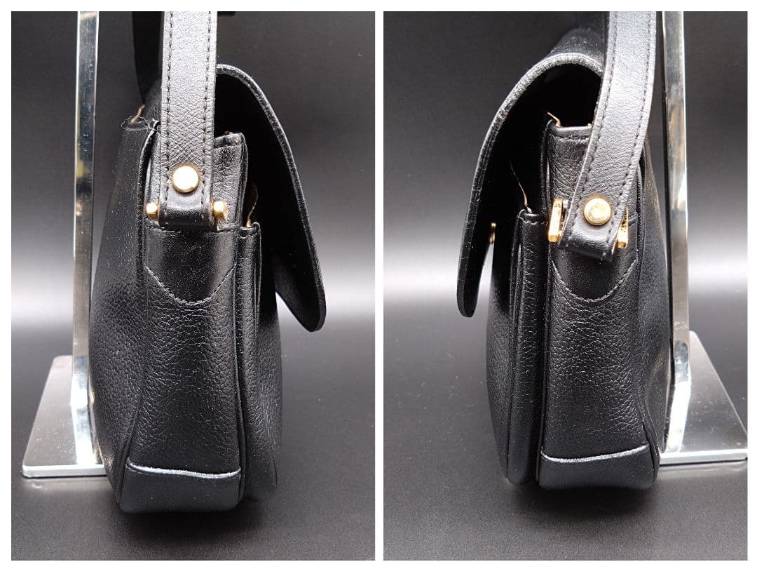 BURBERRY ショルダーバッグ ブラック ノバチェック レザー ペットボトル