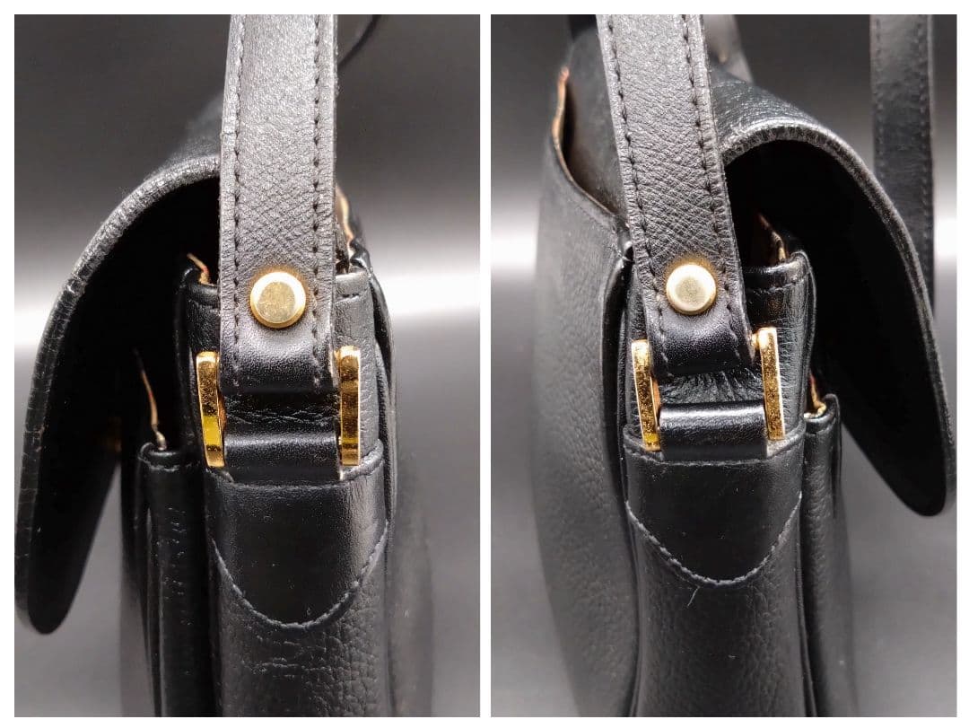 BURBERRY ショルダーバッグ ブラック ノバチェック レザー ペットボトル