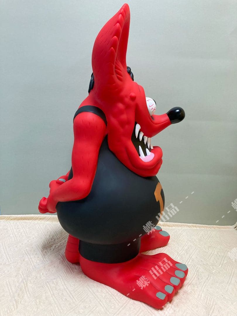 新品未使用 Rat Fink フィギュア ラットフィンク 赤色 巨大貯金箱