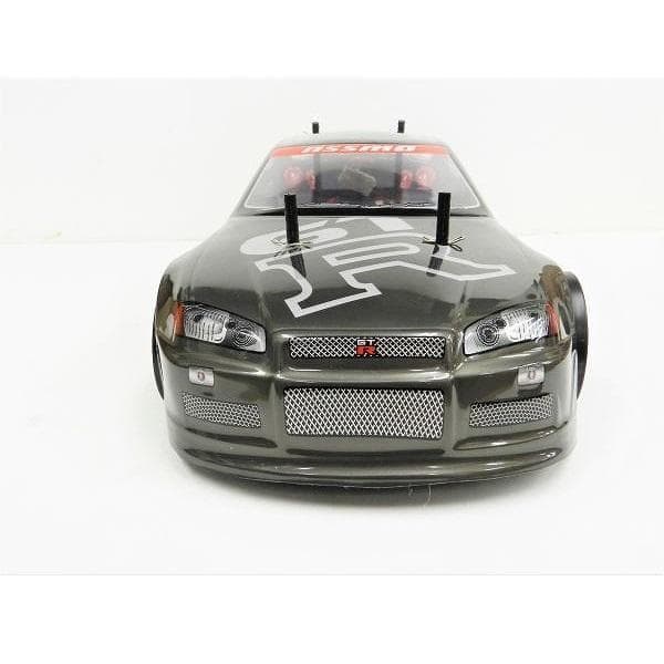 ターボ機能付 1/10 ドリフトラジコン GR002 ガンメタ スペアボディー付