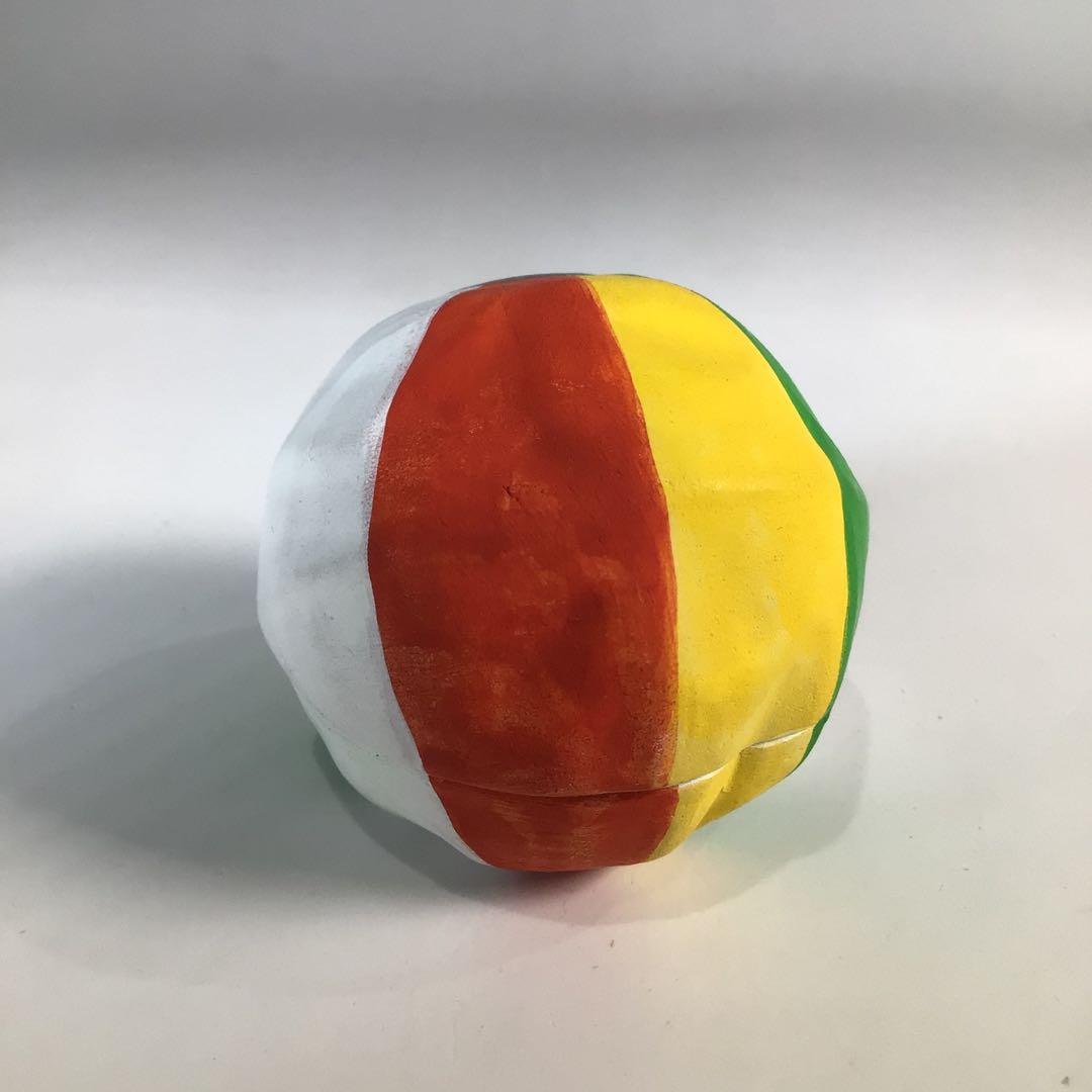 Ｎ６０９　香合　『北村雅耕造』『陶製』『紙風船香合』　共箱　茶道具