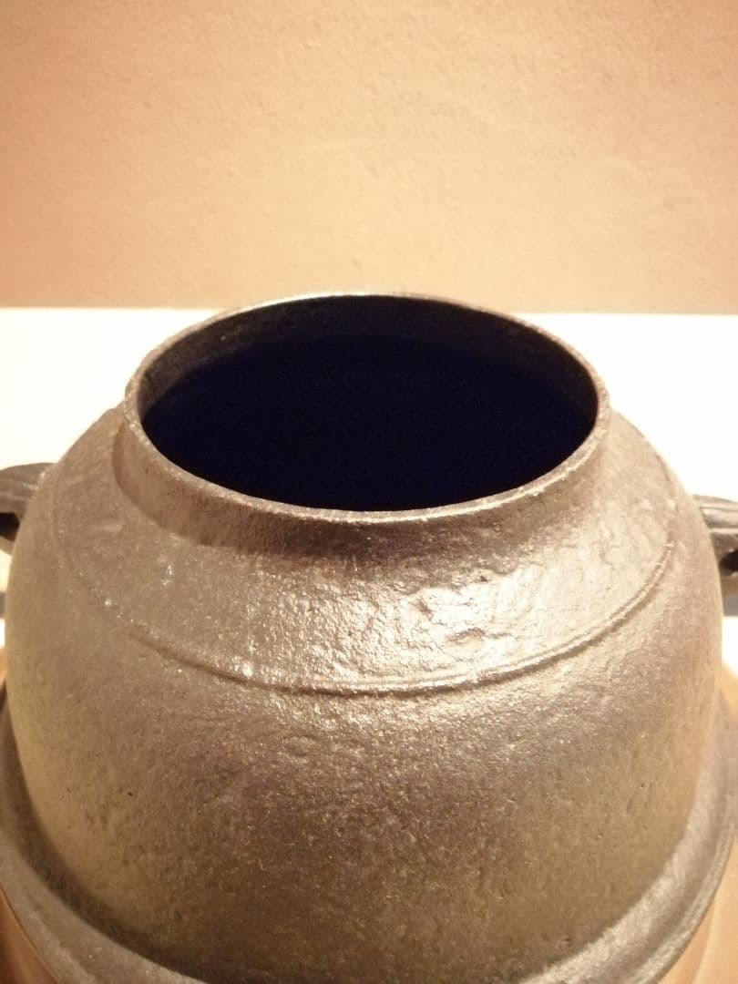 茶事具】釜師政光、風炉師昇雲造 唐銅朝鮮風炉釜 茶釜