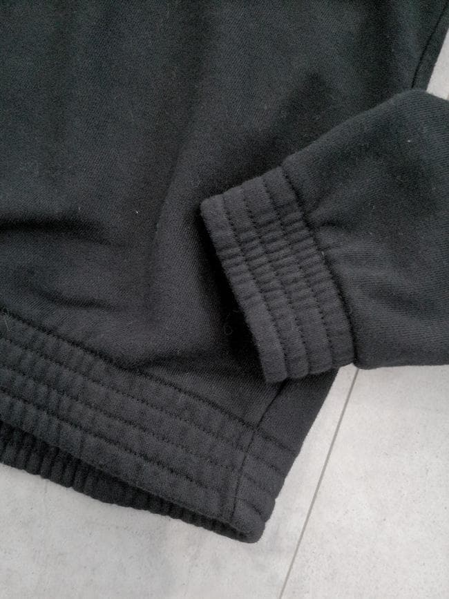 ナンバーナイン ダメージ加工 エンブレム プリント スウェット パーカー 3 黒