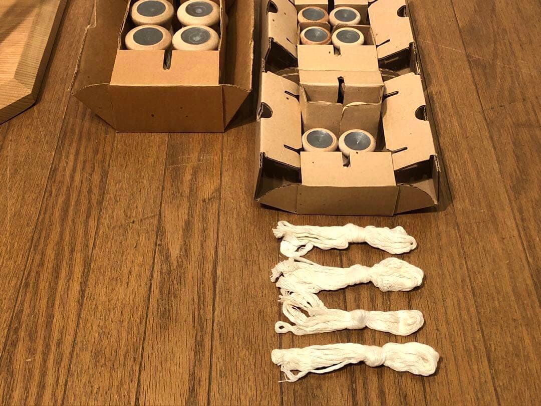 雅流 組紐台 丸台 組台 おもり 糸付き 組紐道具 無垢材 ②